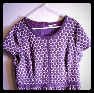 Boden Casual Dress size 16 Purple Polka Dot